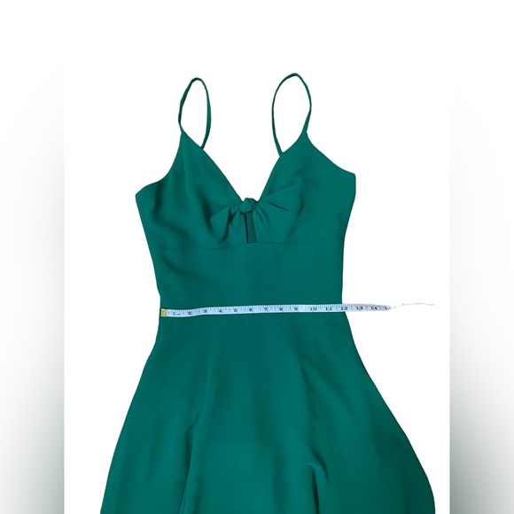 Dress The Population Cambria Spring Twist Front Evening Maxi Dress‎ Jade Green - Picture 9 of 12